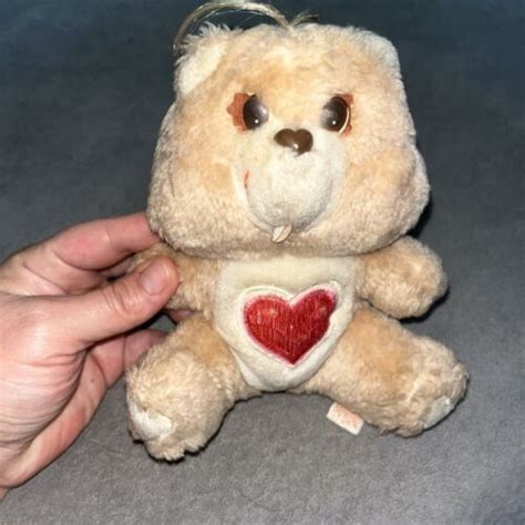 Vintage Kenner Care Bears Tender Heart Bear Plush Stuffed Toy