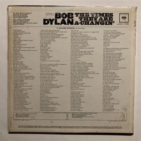 Popsike Bob Dylan The Times They Are A Changin Original 1964