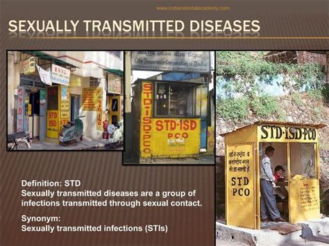 Oral Manifestations Of Sexually Transmitted Diseases Dental Courses Ppt