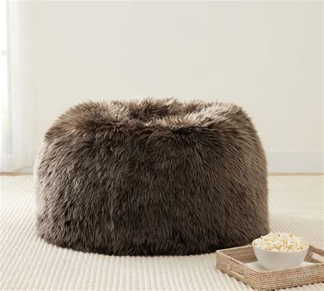 Luxe Faux Fur Bean Bag | Pottery Barn