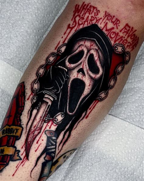 Angelo Parente on Instagram: “Ghostface 🔪🩸 #scream . . . #blackworkers ...