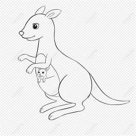 Kangaroo Stick Figure Lineart PNG Transparent Image And Clipart Image For Free Download ...