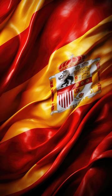 Premium AI Image | Spain flag symbol wallpaper for independence day