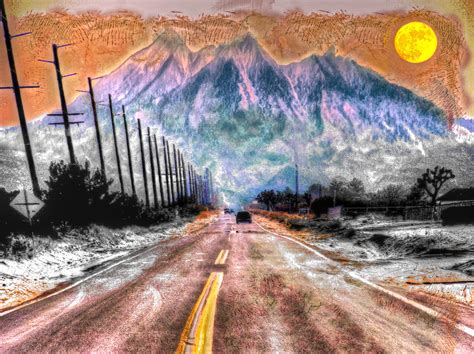 Wallpaper Nature Painting Sky Road Winter Art Geological