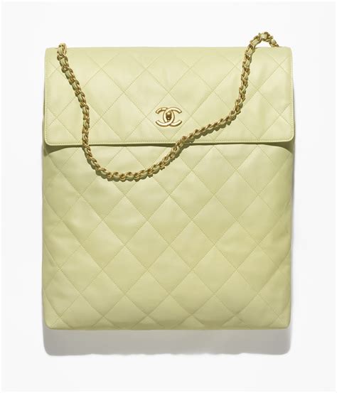 37 Chanel Couro De Bezerro E Metal Dourado A69271 Verde