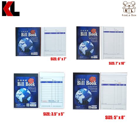 NCR Bill Book 2 PLY 5 Books Shopee Malaysia