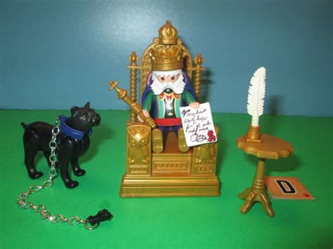 Playmobil King W Golden Throne And Panther Set 4256 D Magic Medieval