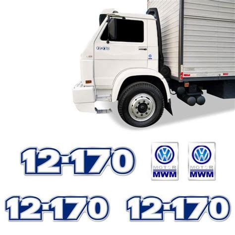 Kit Adesivos 12 170 Emblemas Caminhão Mwm Volkswagen SPORTINOX