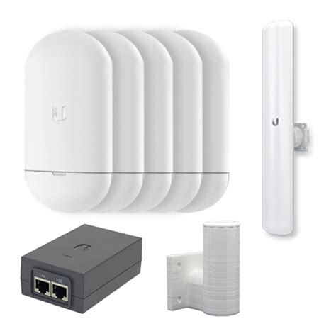 Ubiquiti LOCO5AC NanoStation 5Ghz WiFi 5 PtMP Link Kit Pre Configured