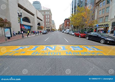 Boston Marathon Finish Line, Boston, USA Editorial Photography - Image ...