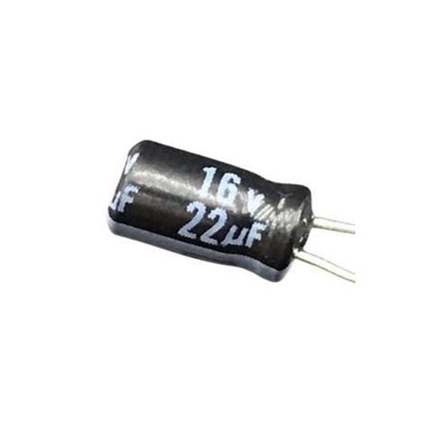 CAPACITOR ELETROL TICO RADIAL 22UFX16V 7X4MM EPCOS ADX Componentes