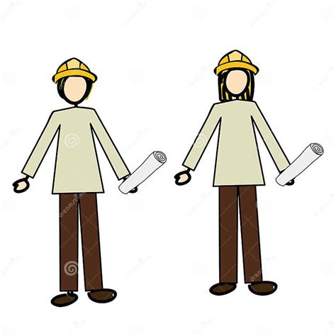 Engineer Stock Vector Illustration Of Clipart Female 32303310