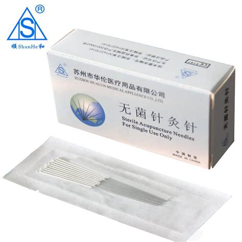 Silver Plated Handle Acupuncture Needle Suzhou Hualun Medical