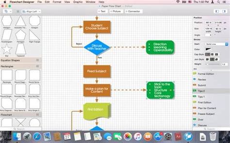 โปรแกรมทํา Flowchart สร้างแผนผังงานสไตล์ลืออ่อนแบบไม่ยุ่งเหยิง