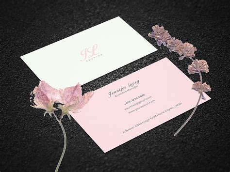 Feminine Business Card Design On Behance