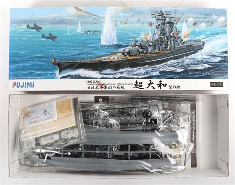 Two Fujimi Scale Imperial Japanese Navy Battleships Yamato Model Kits