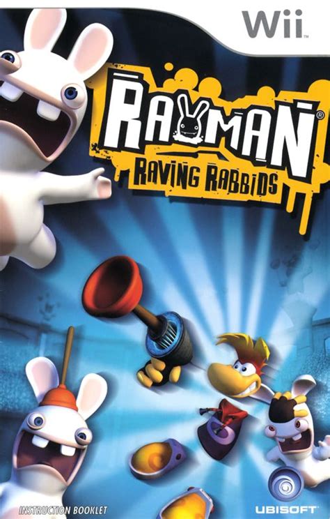 Rayman Raving Rabbids 2006 Wii Box Cover Art MobyGames