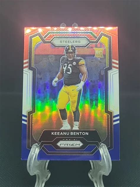 NOVATO DE RADIOCONTROL Panini Prizm Keeanu Benton 2023 Rojo Blanco Y