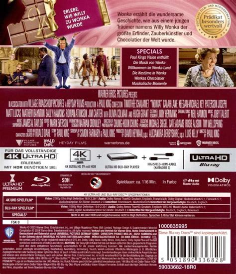 Blu Ray Disc WONKA 4K Ultra HD Blu Ray Alle Regionen