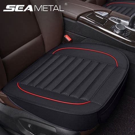 Seametal Car Seat Cover Pu Leather Front Seat Cover Car Seat Cushion