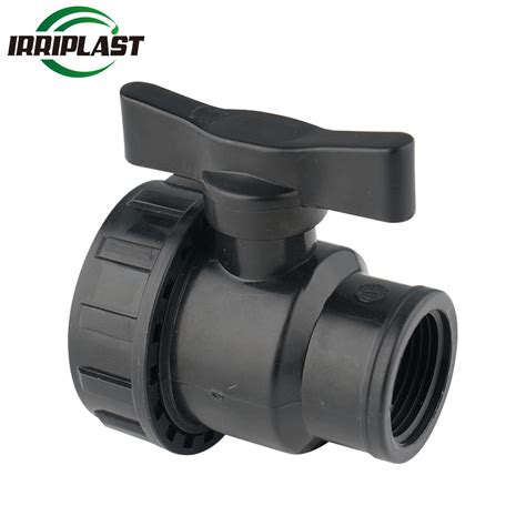 Manual Straight Through Type Plastic Pipe Fitting Pp Ball Valves