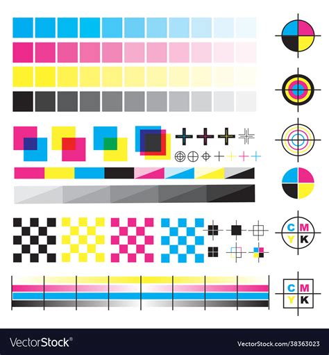 Color Wheel And Palette Cmyk Table Sample Gradient