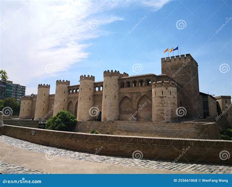 Aljaferia Palace stock photo. Image of town, wall, temple - 255661868