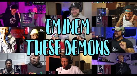 Reactors Going Crazy Eminem These Demons Uncut Reaction Mashup Comp Youtube