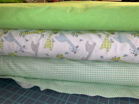 baby zoo animal flannel fabric 10