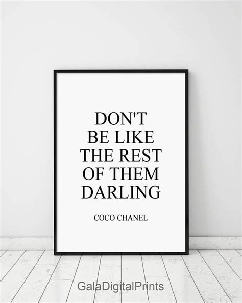 Motivational Coco Chanel Quote Print