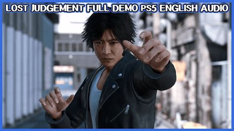 Lost Judgement PS5 Full Demo English Audio YouTube