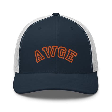 Awge Logo Trucker Cap Asap Rocky Streetwear Hiphop Vlone Etsy