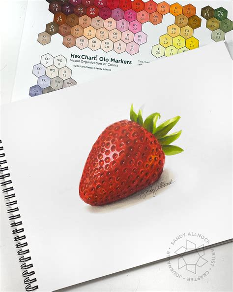 Strawberry Drawing Realistic