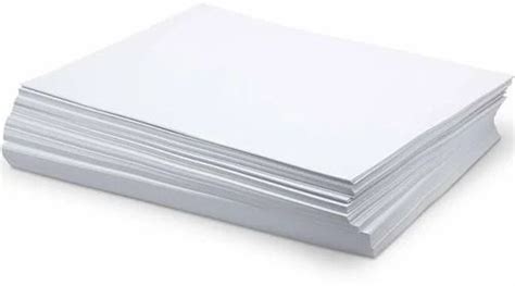 500 Sheets Pack A4 Size Rectangular 170gsm White Plain Drawing Paper At