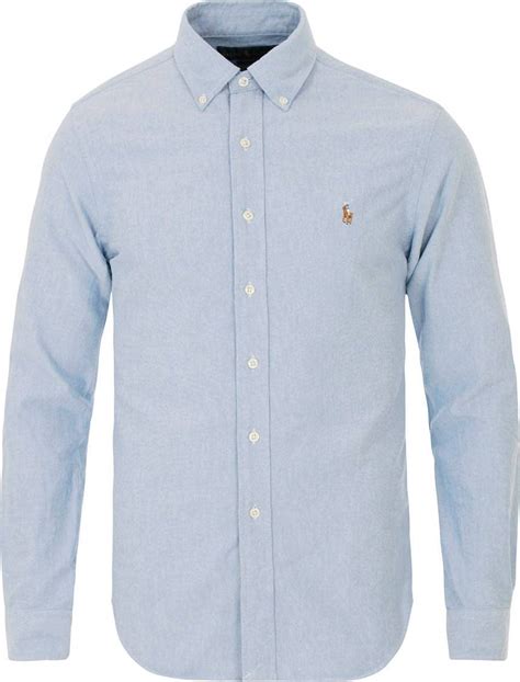 Polo Ralph Lauren Slim Fit Oxford Shirt Bsr Blue • Price