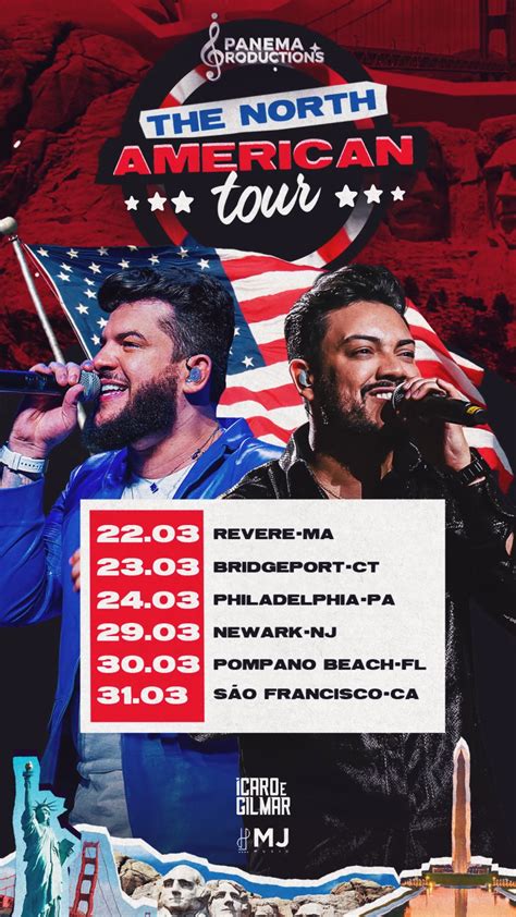 Agenda Icaro E Gilmar - AGENDA TOUR - ÍCARO E GILMAR :: Behance
