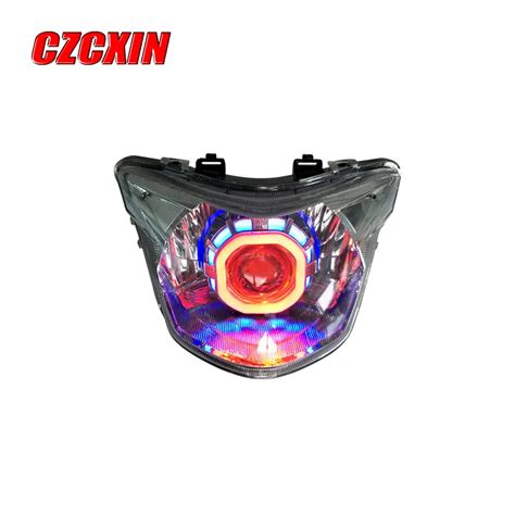 Motorcycle Headlight Modified LED Head Light Headlamp Front Lamp For