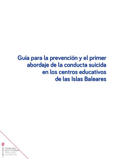 Gu As Protocolos Y Planes De Prevenci N Y Abordaje De La Conducta