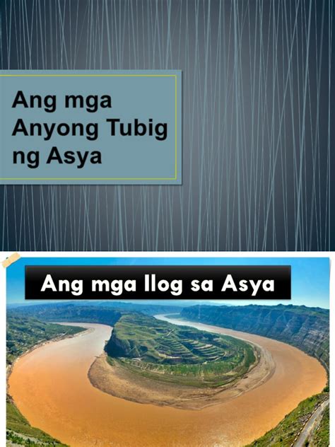 ang mga anyong tubig ng asya