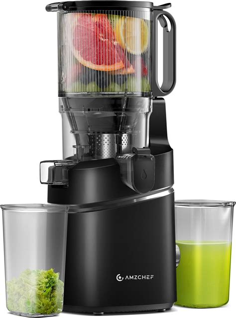 Amazon Juicer Machines AMZCHEF 5 3 Inch Self Feeding Masticating