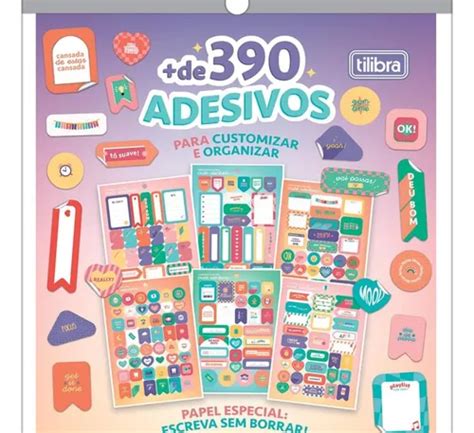 Bloco De Adesivos P Planner Decorados Multicolor 12 Folhas MercadoLivre