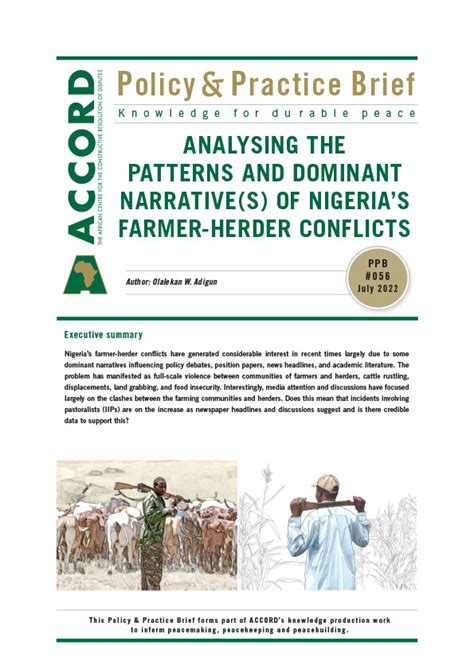 Analysing The Patterns And Dominant Narrative S Of Nigerias Farmer