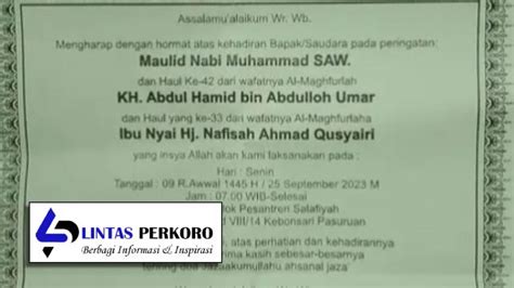 Rangkaian Acara Haul Kh Abdul Hamid Bin Abdulloh Umar Di Pasuruan