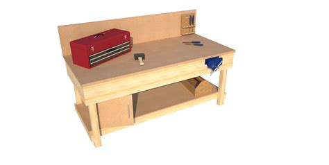 Wooden Workbench L1200 X W600 Packing Tables By Spaceguard