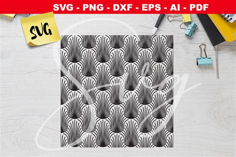 Art Deco Clip Art, Seamless Pattern Graphic by LouteCrea · Creative Fabrica