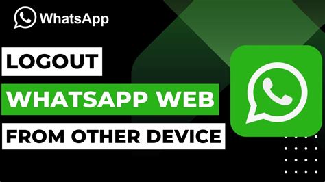 How To Logout Whatsapp Web From Other Devices Youtube