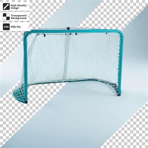 Premium Psd Psd Football Hockey Goal Net On Transparent Background