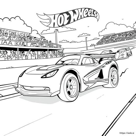 Hot Wheels Colouring In Pages