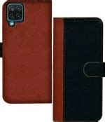 Buy Hupshy Samsung Galaxy M Black And Brown Leather Back Cover Pack