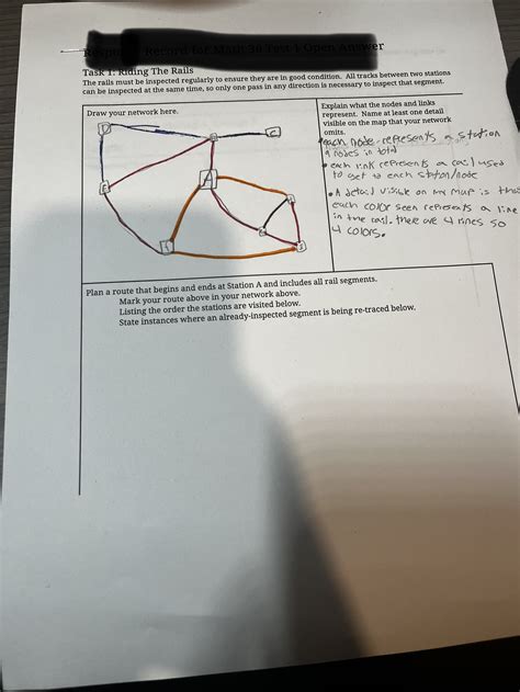 Solved Plan a route that begins and ends at station A and | Chegg.com